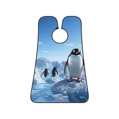EVANEM Penguin Antarctica Ice Beard Bib, Men'S Beard Trimmer Catcher, With 3 Suction Cups And 1 Storage Bag, Good Gift For Dad & Husband (73x107cm)