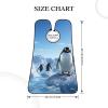 EVANEM Penguin Antarctica Ice Beard Bib, Men'S Beard Trimmer Catcher, With 3 Suction Cups And 1 Storage Bag, Good Gift For Dad & Husband (73x107cm) view 4
