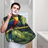 EVANEM Toucan Perching Of American Rainforests Beard Bib, Men'S Beard Trimmer Catcher, With 3 Suction Cups And 1 Storage Bag, Good Gift For Dad & Husband (73x107cm) view 2