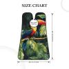 EVANEM Toucan Perching Of American Rainforests Beard Bib, Men'S Beard Trimmer Catcher, With 3 Suction Cups And 1 Storage Bag, Good Gift For Dad & Husband (73x107cm) view 4