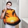 EVANEM Tropical Palm Trees Scene Sunset Beard Bib, Men'S Beard Trimmer Catcher, With 3 Suction Cups And 1 Storage Bag, Good Gift For Dad & Husband (73x107cm) view 2