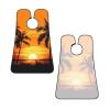 EVANEM Tropical Palm Trees Scene Sunset Beard Bib, Men'S Beard Trimmer Catcher, With 3 Suction Cups And 1 Storage Bag, Good Gift For Dad & Husband (73x107cm) view 3