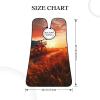 EVANEM Sunset Rural View Beard Bib, Men'S Beard Trimmer Catcher, With 3 Suction Cups And 1 Storage Bag, Good Gift For Dad & Husband (73x107cm) view 4