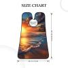 EVANEM Sunset Beach Beard Bib, Men'S Beard Trimmer Catcher, With 3 Suction Cups And 1 Storage Bag, Good Gift For Dad & Husband (73x107cm) view 4