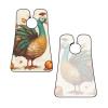 EVANEM Thanksgiving Turkey Beard Bib, Men'S Beard Trimmer Catcher, With 3 Suction Cups And 1 Storage Bag, Good Gift For Dad & Husband (73x107cm) view 3