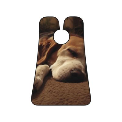 EVANEM Sleeping Dog Beard Bib, Men'S Beard Trimmer Catcher, With 3 Suction Cups And 1 Storage Bag, Good Gift For Dad & Husband (73x107cm)