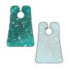 EVANEM Turquoise Glitter Beard Bib, Men'S Beard Trimmer Catcher, With 3 Suction Cups And 1 Storage Bag, Good Gift For Dad & Husband (73x107cm) view 3
