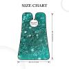 EVANEM Turquoise Glitter Beard Bib, Men'S Beard Trimmer Catcher, With 3 Suction Cups And 1 Storage Bag, Good Gift For Dad & Husband (73x107cm) view 4