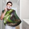EVANEM Tree Frog Beard Bib, Men'S Beard Trimmer Catcher, With 3 Suction Cups And 1 Storage Bag, Good Gift For Dad & Husband (73x107cm) view 2
