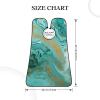 EVANEM Teal And Gold Marble Beard Bib, Men'S Beard Trimmer Catcher, With 3 Suction Cups And 1 Storage Bag, Good Gift For Dad & Husband (73x107cm) view 4
