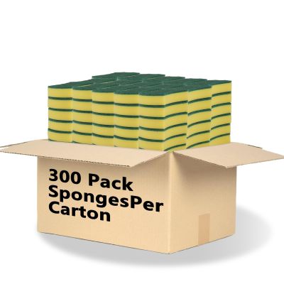 300 Pack Kitchen Cleaning Sponges, Eco Non-Scratch for Dish,Scrub Sponges