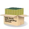 300 Pack Kitchen Cleaning Sponges, Eco Non-Scratch for Dish,Scrub Sponges view 1
