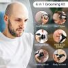 Electric Razor for Men, 6 in 1 Men's Bald Head Electric Shaver 9 Blades Floating Heads Beard Nose Ear Hair Trimmer Clipper Facial Brush Rechargeable Razor view 4