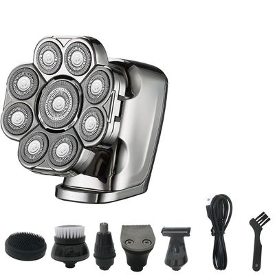 Electric Razor for Men, 6 in 1 Rechargeable Razor for Man Razor 9D Floating Cutter Grooming Head Shaver Wet and Dry Cordless Trimmer