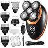 Electric Razor for Men, 5 in 1 Electric Shaver for Men Beard Hair Trimmer Electric Razor 5D Floating Five Blade Heads Electric Nose Hair Trimmer LCD Display view 1