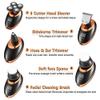 Electric Razor for Men, 5 in 1 Electric Shaver for Men Beard Hair Trimmer Electric Razor 5D Floating Five Blade Heads Electric Nose Hair Trimmer LCD Display view 2