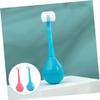 minkissy 2pcs Cartoon Tumbler Design Toothbrush Set for Kids Soft Bristle Manual Toothbrushes in Pink and Blue for Gentle Teeth Cleaning and Fun Oral Care view 3