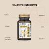 GOLD COLLAGEN Immunobiotix - Immune System Booster for More Energy & Gut Health with Vitamin D C, Folic Acid, Zinc, Spirulina, 3 Billion Biotic Cultures, Vitamins for Tiredness and Fatigue, 30 Tablets view 2