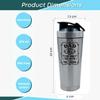 Getagift Best Dad Gift, The Man The Myth The Legend, Father's Day Gift, 500ml Aluminium Shaker Bottle for Supplement Shakes - Easy Clean, Durable Cup. (Silver) view 4