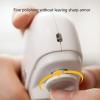 Electric Automatic Nail With Light & 2 Speeds Fingernail Cutter And File 2 In 1 Rechargeable Fingernail Trimmer Nail Trimming And Polishing Device view 4