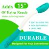 15" Long Reach Comfort Butt Wiper Tools,Wiping Wand Toilet Aid for Wiping,Handicap Assistance for Bottom, Personal Hygiene,Seniors,Surgery Recovery Handicap Accessories for Daily Living view 2