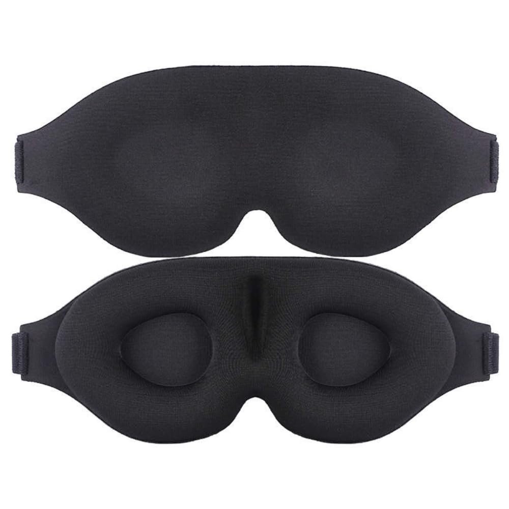 100% Blackout Sleep Masks for Women & Men - Zero Eye Pressure - Slogans - Ergonomic Design 3D Cutout Eye Movement Friendly, Ultra Soft & Comfortable Eye Mask for Sleep/Nap/Travel (Plain - No Design)