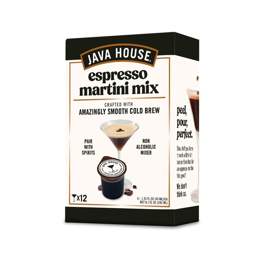 Java House Cold Brew Espresso Martini Mix Liquid Concentrate Pods (Pack of 6)