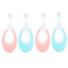 TOVINANNA 4pcs Baby Toothbrush Soft Bristles Training Toothbrush Oral Care Tool for Infants Gentle Gum Protection Toddler Oral Hygiene Kit Pink and Blue view 1