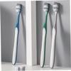Anneome 8pcs Hard Bristle Toothbrushes for Men Manual Cleaning Travel Toothbrush Lightweight Convenient Use at Home Go view 4