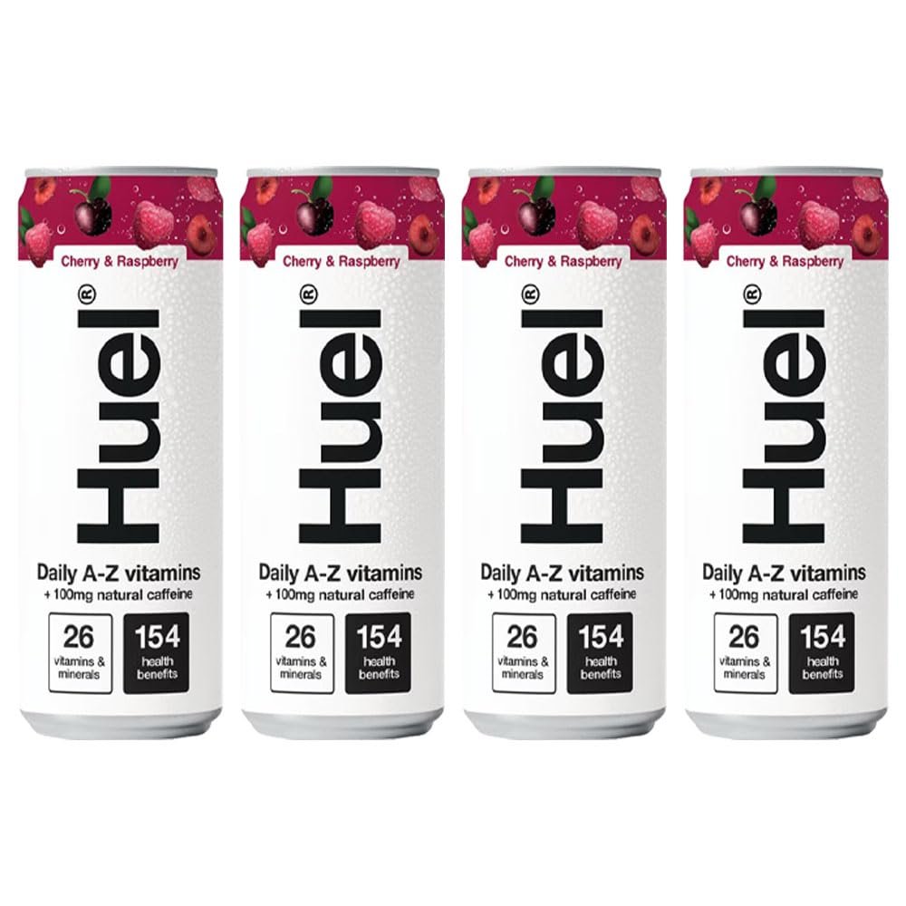 Huel Cherry & Raspberry Daily A-Z Vitamins 4 x 330ml