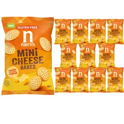 Nairn's Gluten Free Mini Cheese Bakes 45g (Pack of 14)