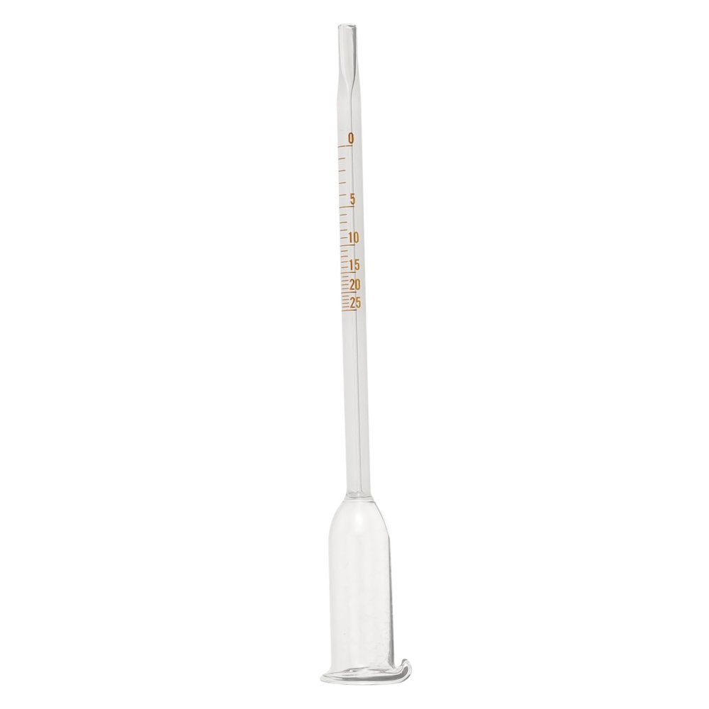 Anneome Alcoholmeter Hydrometer for Wine 0-25 Glass Measuring Tool Test Jar for Home Brewing Red Wine Alcohol Content Measurement