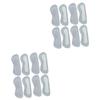 minkissy 8pairs Heel Pads for Shoes Foot Heel Care Double-Sided Tape Abrasion Resistance Soft Skin-Friendly Grey view 1