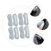 minkissy 8pairs Heel Pads for Shoes Foot Heel Care Double-Sided Tape Abrasion Resistance Soft Skin-Friendly Grey view 2