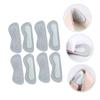 minkissy 8pairs Heel Pads for Shoes Foot Heel Care Double-Sided Tape Abrasion Resistance Soft Skin-Friendly Grey view 3