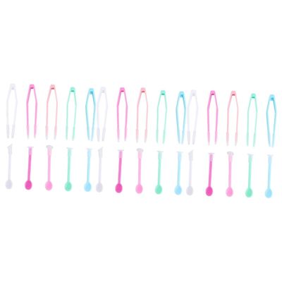 Didiseaon 15sets Box-Packed Lens Remover and Suction Stick for Lenses Tweezers and Lenses Suction for Travel Home Use Rosy Random Color