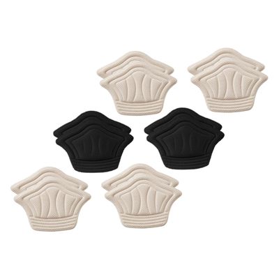 minkissy Heel Pads for Women 6 Pairs of Non Slip Shoe Inserts Comfortable Heel Stickers for Big Shoes Wear-Resistant Pads