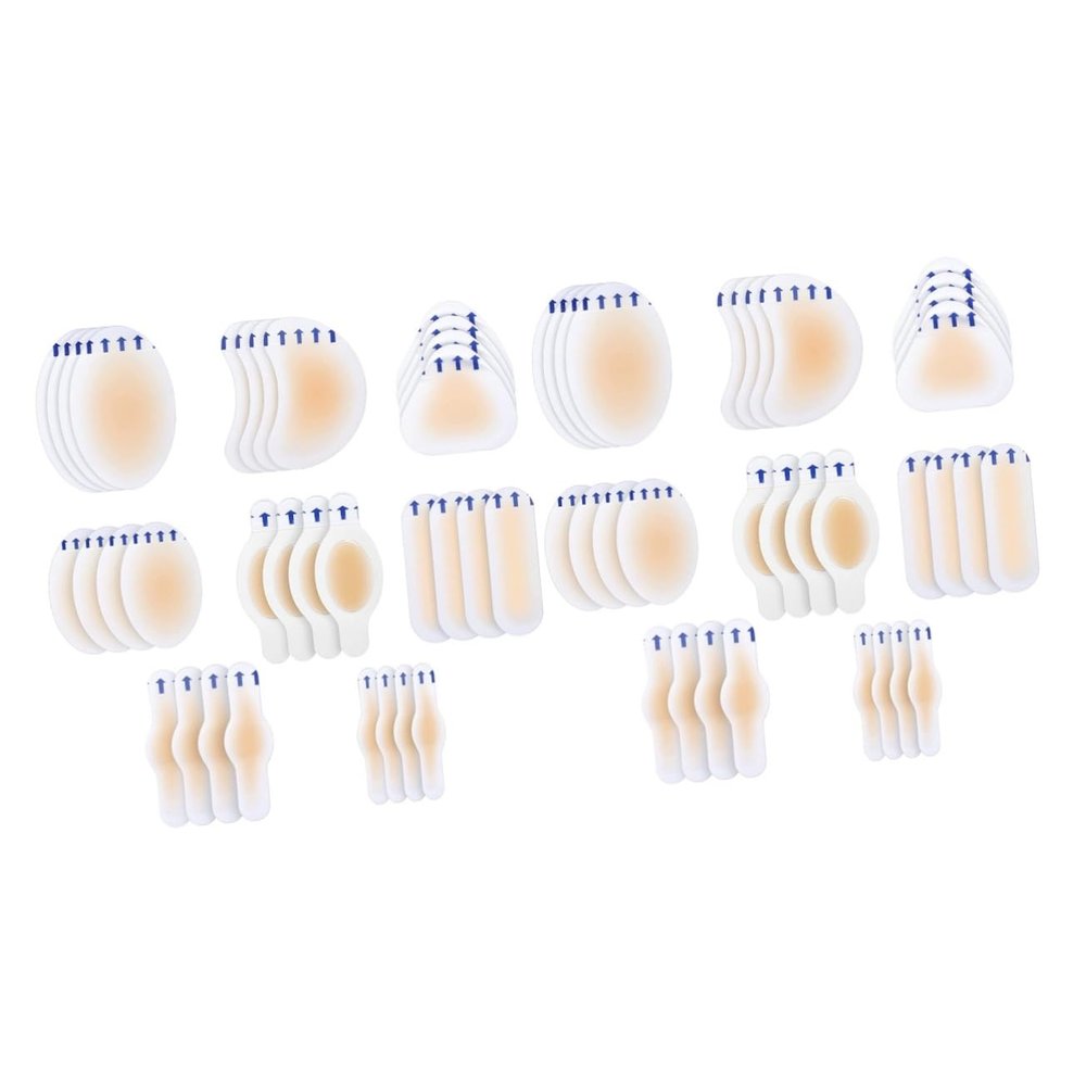 minkissy 2sets Wear-Resistant Heel Pads Set Shoe Heel Protectors for Women Men Invisible Rear Stickers Gel Material Insoles for 32pcs*2