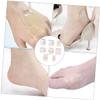 minkissy 2sets Wear-Resistant Heel Pads Set Shoe Heel Protectors for Women Men Invisible Rear Stickers Gel Material Insoles for 32pcs*2 view 2