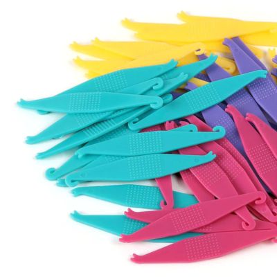 20P Rubber Bands Placers for Braces Disposable Plastic Orthodontic Braces Rubber Band Tool