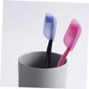 Beavorty Silicone Toothbrush Covers 6pcs Set Portable Toothbrush Caps for Travel Home Hygiene Lightweight Soft Material with Mixed Blue Pink Colors view 2