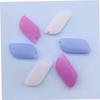 Beavorty Silicone Toothbrush Covers 6pcs Set Portable Toothbrush Caps for Travel Home Hygiene Lightweight Soft Material with Mixed Blue Pink Colors view 4