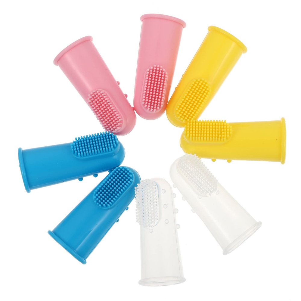 Beavorty 12pcs Oral Care Massager Toothbrush Silicone Boy Girl Boy Girl Brush and Soft Grooming Kit Newborn Random Color