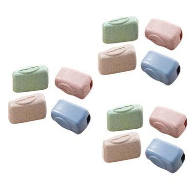 Beavorty 108pcs Straw Toothbrush Head Cover for Outdoor Travel Protect Your Toothbrush Material Essential for Travel and Daily Use Random Color