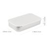Vagocom 2Pcs Portable Floss Picks Dispenser, Empty 3.19 * 2.05 * 0.63inch / 8.1 * 5.2 * 1.6cm Floss Picks Metal Case, Mini Reusable Floss Pick Holder Boxes for Travel, Purse Essentials(Silver) view 2