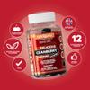 Cranberry & Vitamin C Gummy | High Strength | Cranberry Extract 9000mg (25% Proanthocyanidins) + Vitamin C 80mg | Cherry Flavour | 60 Vegan Gummies | Antioxidants & Urinary Tract Support by NUTRIGUMS view 2