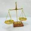 Beautiful Brass Weighing Scale Apothecary Balance Scales with Wooden Base Unique Design Apothecary or Jewellery Balance Scale Home & Office Decor view 1