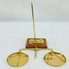 Beautiful Brass Weighing Scale Apothecary Balance Scales with Wooden Base Unique Design Apothecary or Jewellery Balance Scale Home & Office Decor view 4