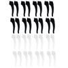 Aliotech 16 Pairs of Soft Silicone Eyewear Ear Hook Eyewear Retainers Silicone Non-slip Sleeve Eyewear Ear Hook Eyewear Sunglasses Reading Glasses Holder(Open diameter size: 5 * 2MM), Black+clear, view 1
