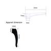 Aliotech 16 Pairs of Soft Silicone Eyewear Ear Hook Eyewear Retainers Silicone Non-slip Sleeve Eyewear Ear Hook Eyewear Sunglasses Reading Glasses Holder(Open diameter size: 5 * 2MM), Black+clear, view 2